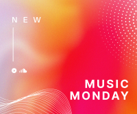 Music Monday Gradient Facebook post Image Preview