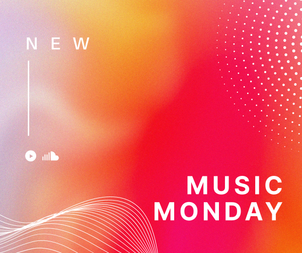 Music Monday Gradient Facebook Post Design Image Preview
