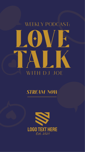 Love Talk Instagram story
