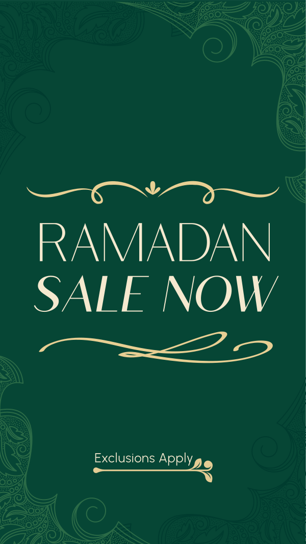 Ornamental Ramadan Sale Facebook Story Design