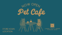 Pet Cafe Opening Facebook event cover Image Preview