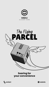 Flying Parcel Instagram story Image Preview