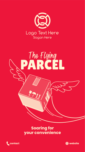 Flying Parcel Instagram story