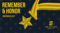 Memorial Day Badge Zoom background Image Preview