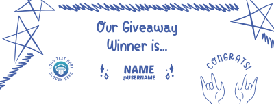 Giveaway Winner Announcement Facebook cover Image Preview