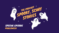 Spooky Podcast Facebook Event Cover Design