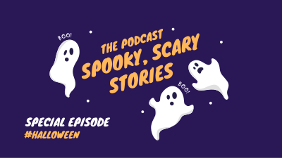 Spooky Podcast Facebook event cover Image Preview