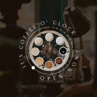 Coffee O Clock Instagram Post Design