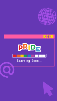 Pride Party Loading Facebook Story Design