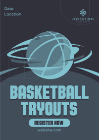 Ballers Tryouts Poster Design