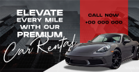 Modern Premium Car Rental Facebook ad Image Preview