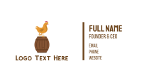 Chicken & Barrel Business Card Image Preview