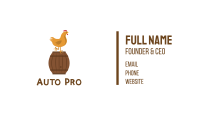 Chicken & Barrel Business Card Image Preview