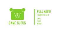 Green Bear Square Business Card Image Preview