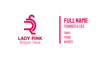 Modern Pink RS Business Card Image Preview