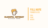 Bubbly Beer Man Business Card Image Preview