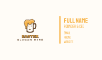 Bubbly Beer Man Business Card Image Preview