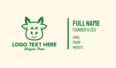 Organic Cow Farm Business Card