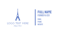 French Blogger Business Card Image Preview