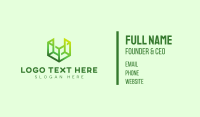 Digital Green Cube Business Card Image Preview