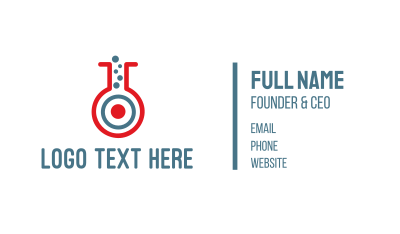 Target Test Tube Business Card