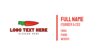 Carrot Knife Business Card Preview