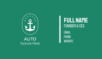 Stylish Marine Anchor Business Card Image Preview