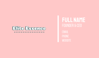 Pink & White Girl Text Business Card Image Preview
