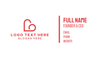 Heart Cloud Business Card Image Preview