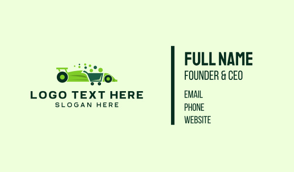 Modern Grocery Cart Car Business Card Design Image Preview