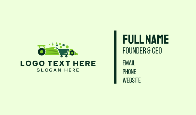 Modern Grocery Cart Car Business Card Image Preview