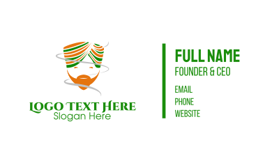 Happy Indian Turban Man Business Card Image Preview