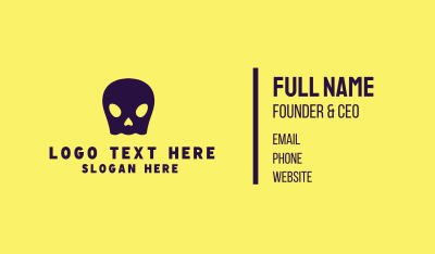Ghost Skull Business Card