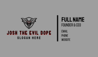 Evil Bat Mascot  Business Card Image Preview