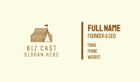 Rustic Camp Tent Business Card Image Preview