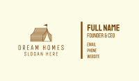 Rustic Camp Tent Business Card Image Preview