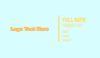 Summer Island Wordmark Font Business Card Image Preview