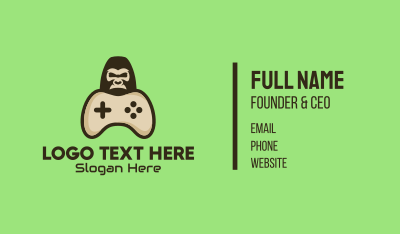 Gorilla Game Control Business Card Image Preview