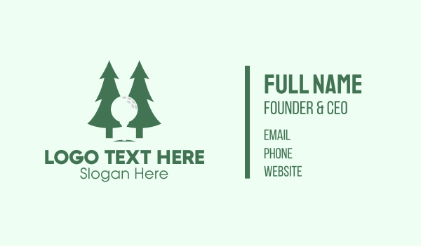 Forest Golf Business Card Design Image Preview
