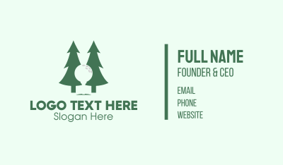 Forest Golf Business Card Image Preview