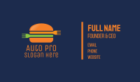 Fork Hamburger Burger  Business Card Image Preview