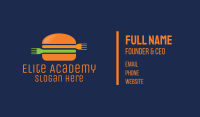 Fork Hamburger Burger  Business Card Image Preview