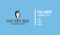 Angry Husky Mascot Business Card Image Preview