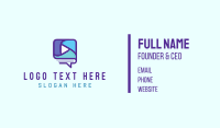 Blue Audiobook Business Card Image Preview