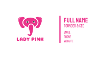 Pink Elephant Business Card Image Preview