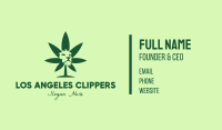 Green Cannabis Lion Business Card Image Preview