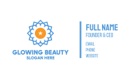 Blue Star Flower Business Card Image Preview