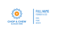 Blue Star Flower Business Card Image Preview