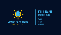 Liquid Sun Lotion Business Card Design