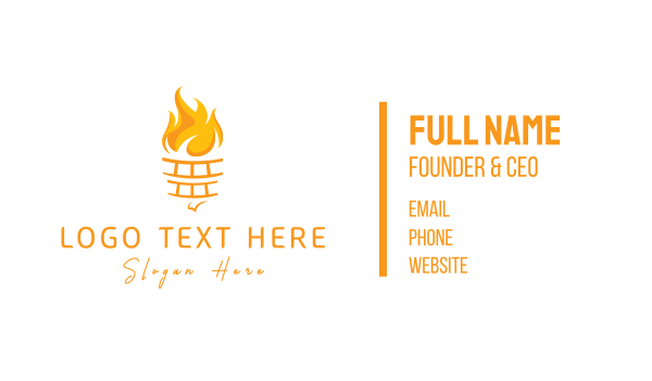 Yellow Torch Business Card Design